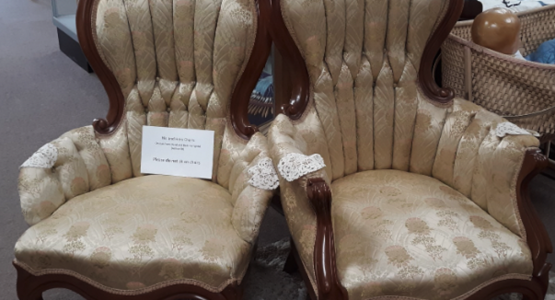 Victorian “his and hers” chairs
