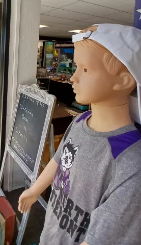 The "Welcome back to school" display